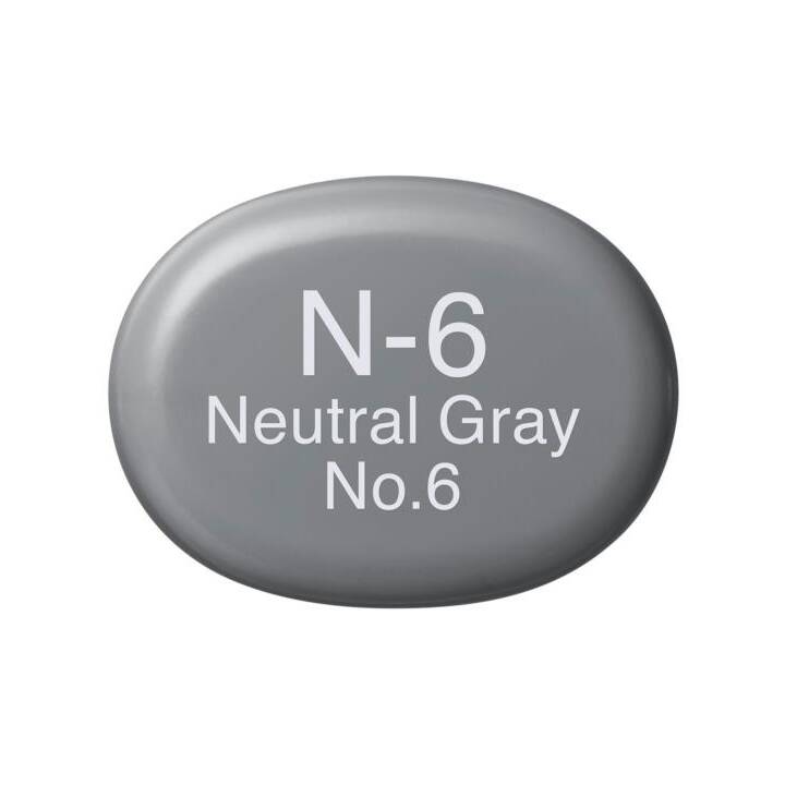 COPIC Marcatori di grafico Sketch N6 Neutral Grey (Grigio, 1 pezzo)