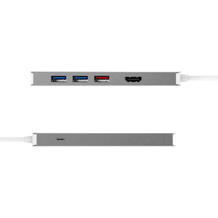 J5 CREATE  JCD375-N (7 Ports, USB Type-C, RJ-45, HDMI, USB Type-A)