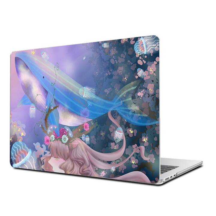 EG Coque rigide (MacBook Air 13" M2 2022, Baleine, Bleu)