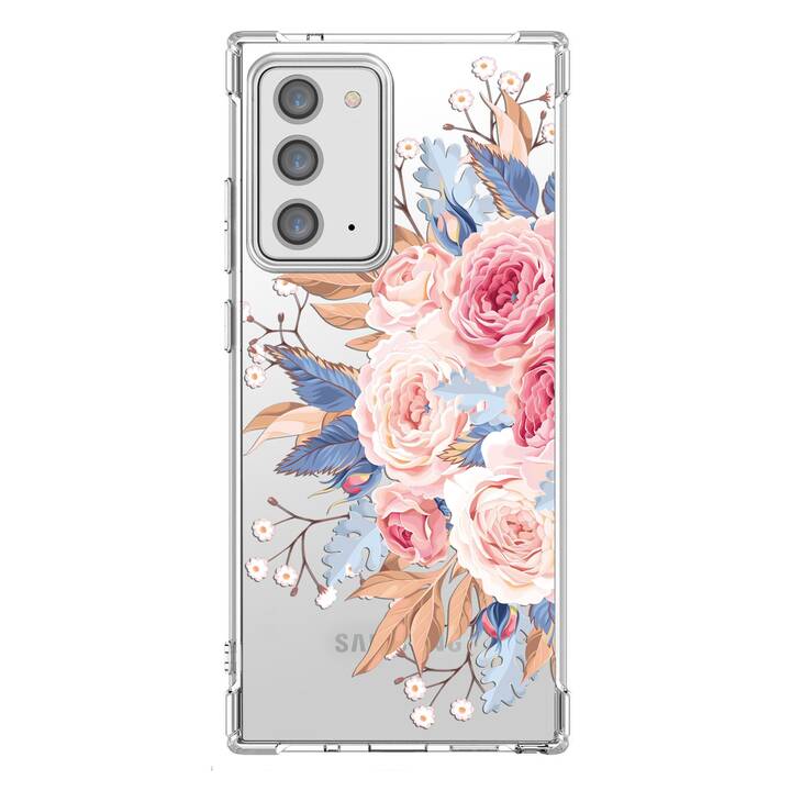 EG Backcover (Galaxy Note 20 Ultra, Fleurs, Transparent)