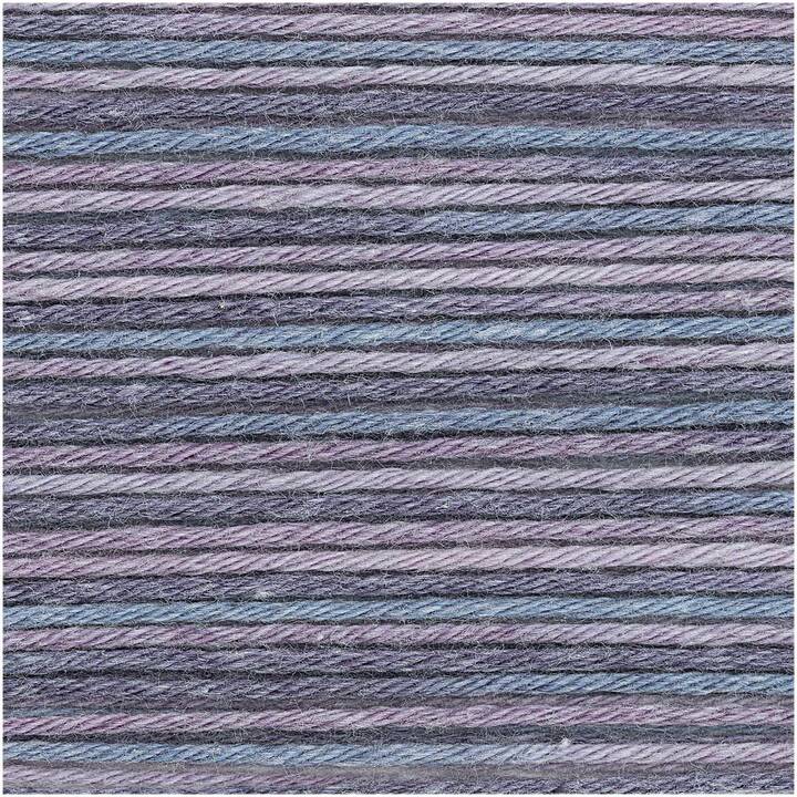 RICO DESIGN Lana Baby Cotton (50 g, Viola, Porpora, Blu, Multicolore)