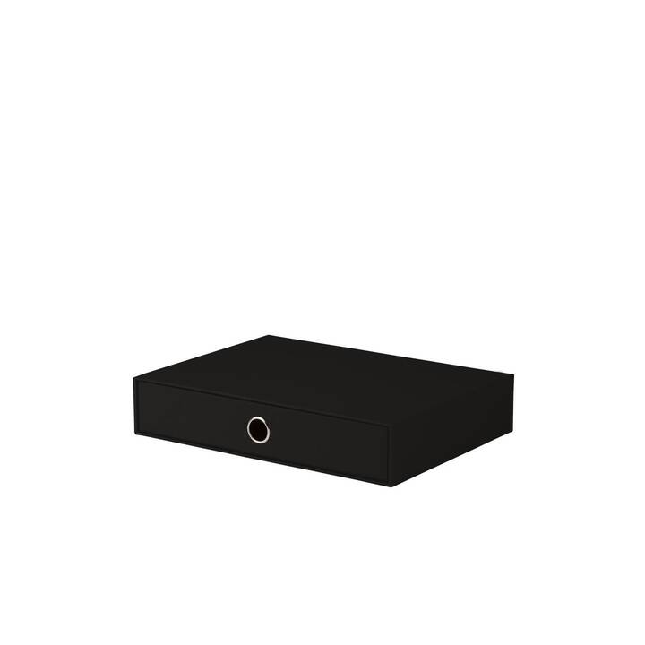 RÖSSLER PAPIER Büroschubladenbox S.O.H.O. (A4, 33.5 cm  x 25.2 cm  x 6.5 cm, Schwarz)