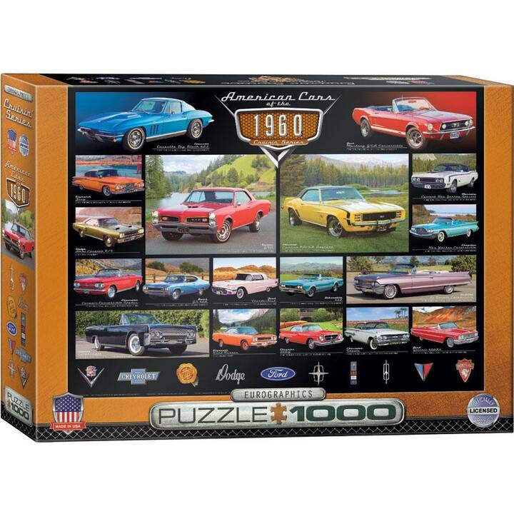 EUROGRAPHICS  American Cars of the 1960s Puzzle (1000 Stück)