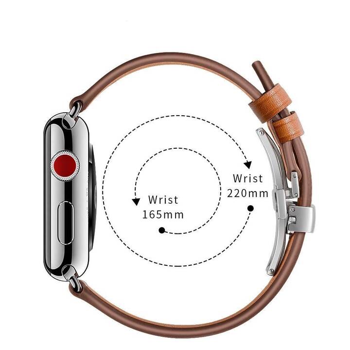 EG Bracelet (Apple Watch 45 mm / 42 mm / 44 mm, Brun)
