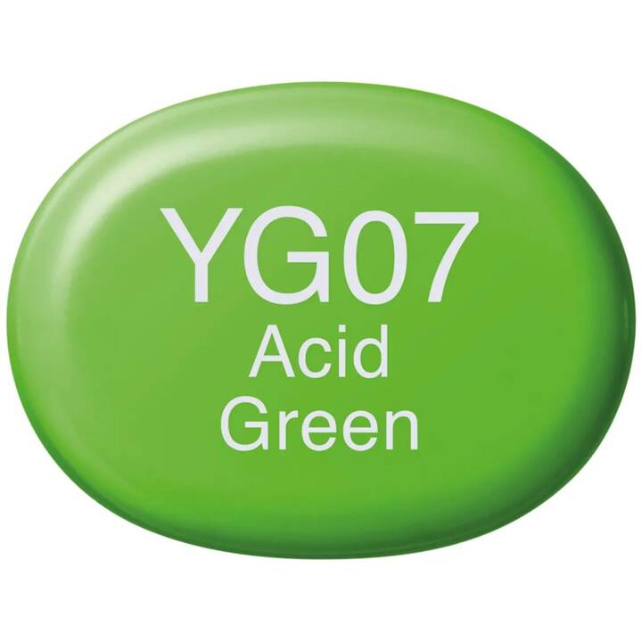 COPIC Marqueur de graphique Sketch YG07 Acid Green (Vert, 1 pièce)