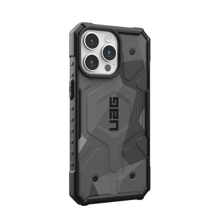 URBAN ARMOR GEAR Backcover (iPhone 15 Pro, iPhone 15 Pro Max, Grau, Camouflage)