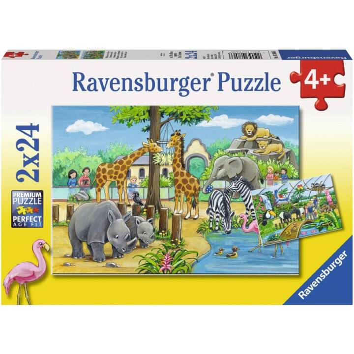 RAVENSBURGER Animaux Puzzle (2 x 24 x)
