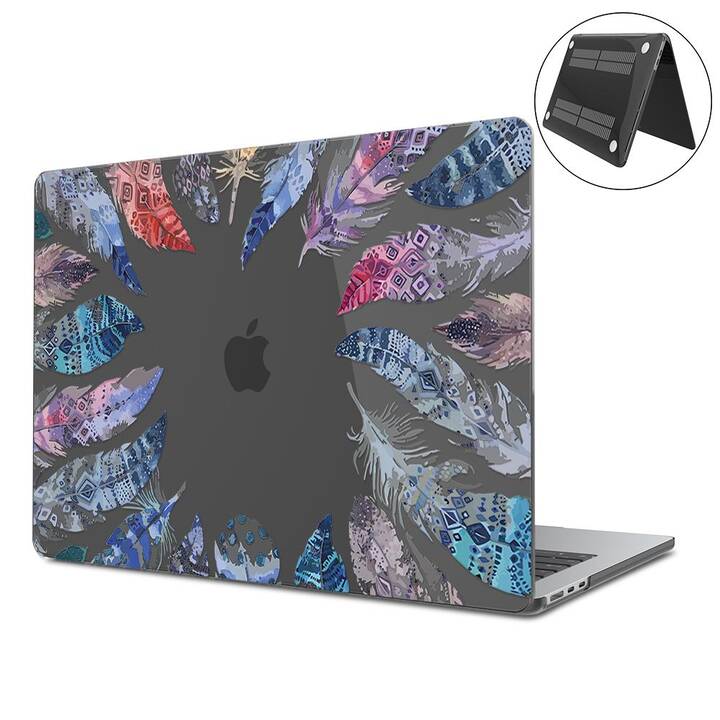 EG Coque rigide (MacBook Air 13" M2 2022, Plume, Transparent, Noir)