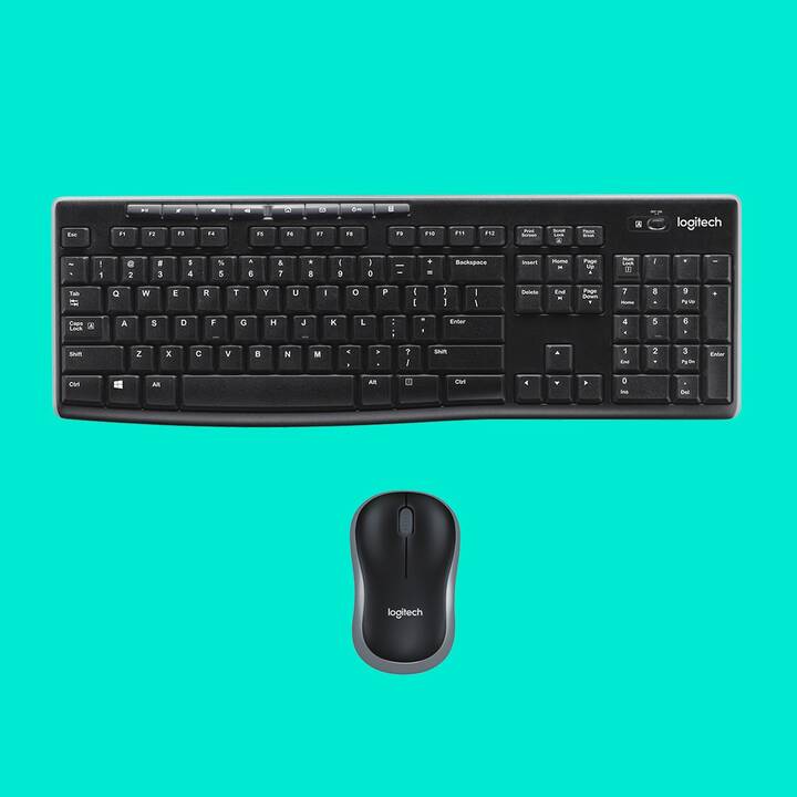 LOGITECH MK270 (USB, Svizzera, Senza fili)