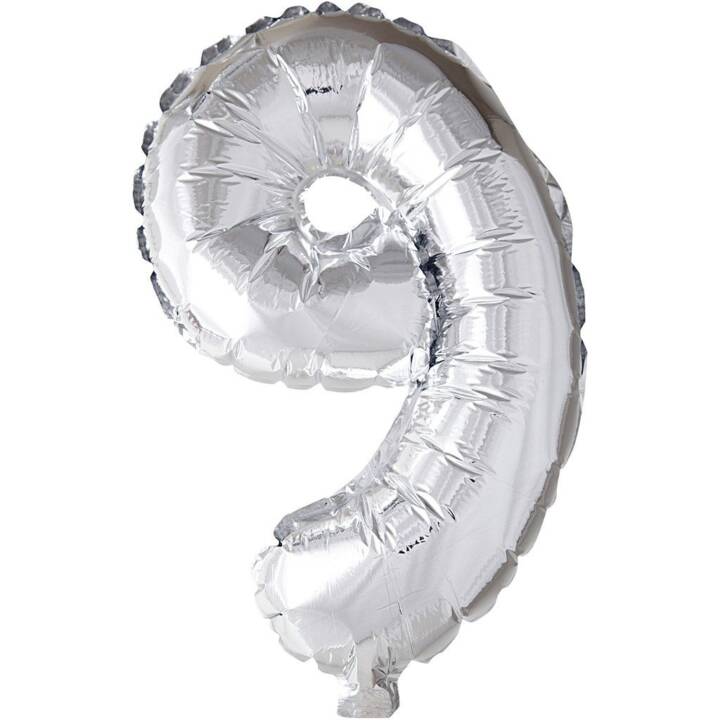 CREATIV COMPANY Folienballon "9" (1 Stück)