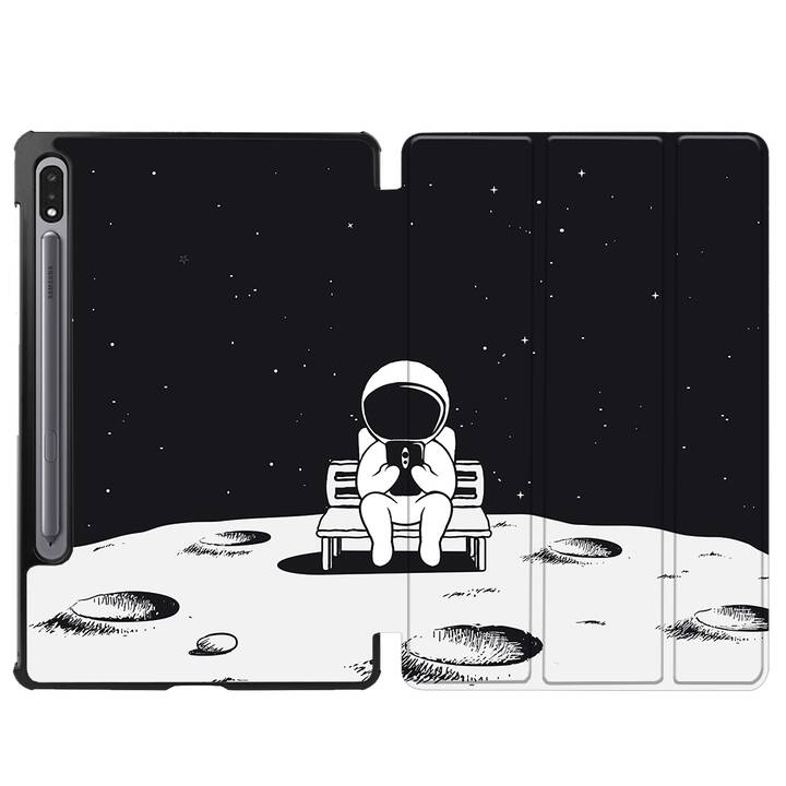 EG coque pour Samsung Galaxy Tab S8+ 12.4" (2022) - noir - astronaute