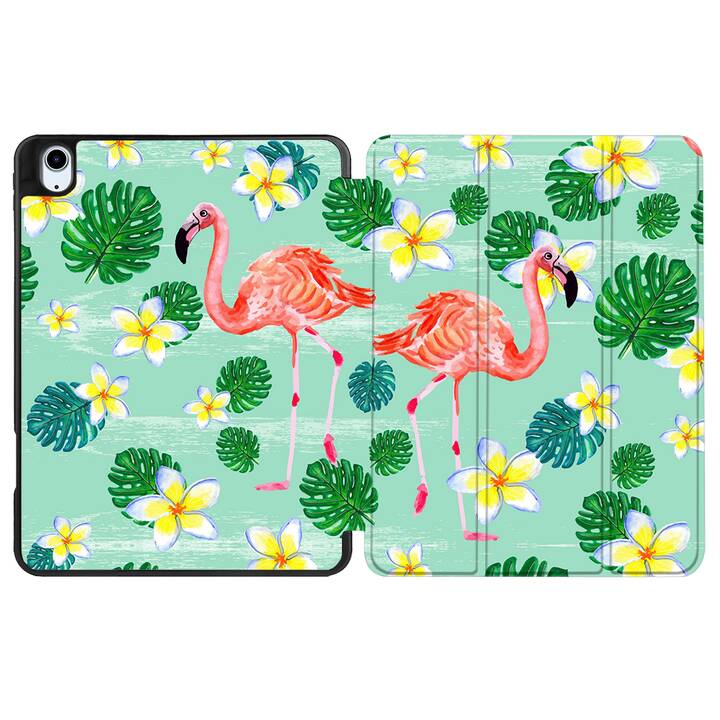 EG coque pour iPad Air 10.9" (2022) 5e génération - vert - flamant rose