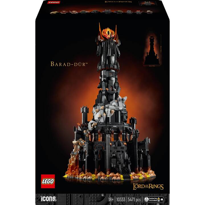 LEGO  Icons Le Seigneur des Anneaux : Barad-dûr (10333, Difficile à trouver)