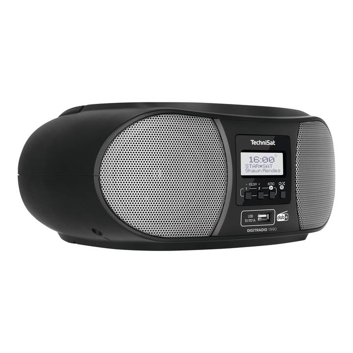 TECHNISAT 1990 Boombox (Gris, Noir)