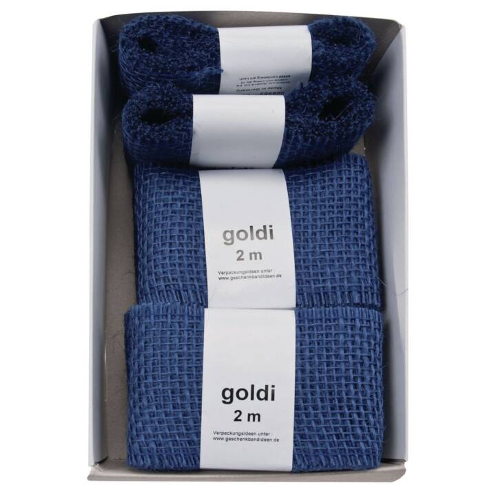 GOLDINA Ruban textile (Bleu, 2 m)