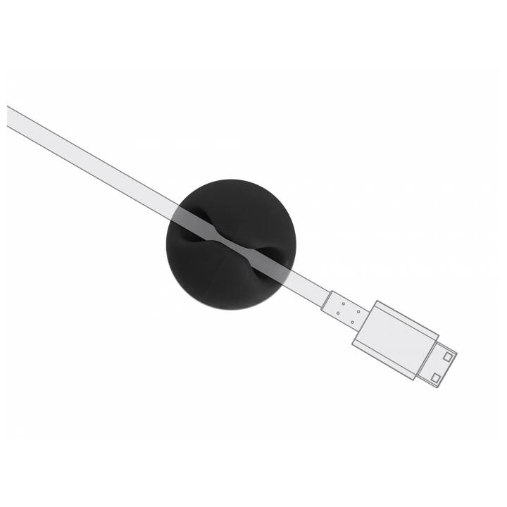 DELOCK Fixations de câbles (15 mm, 10 pièce)