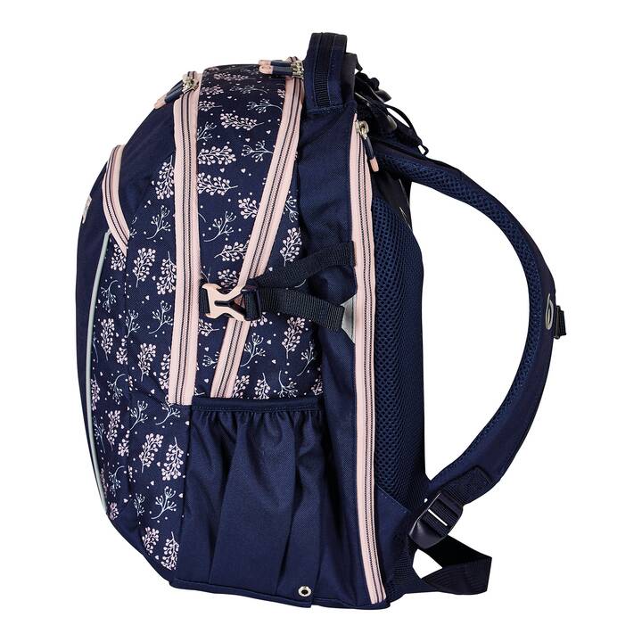 HERLITZ Rucksack Ulitmate Blossom (24 l, Dunkelviolett, Mehrfarbig)