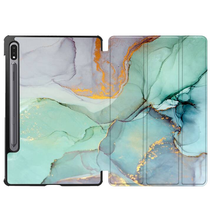 EG cover per Samsung Galaxy Tab S8 11" (2022) - verde - marmo