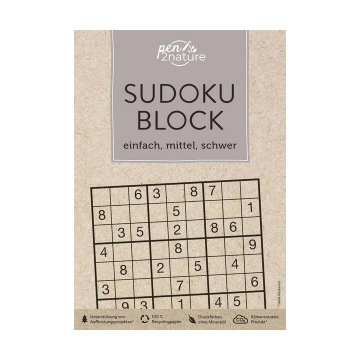 Sudoku-Block • einfach, mittel, schwer