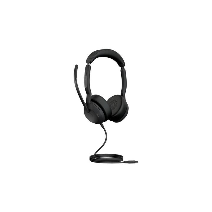 JABRA Office Headset Evolve2  (On-Ear, Kabel und Kabellos, Schwarz)