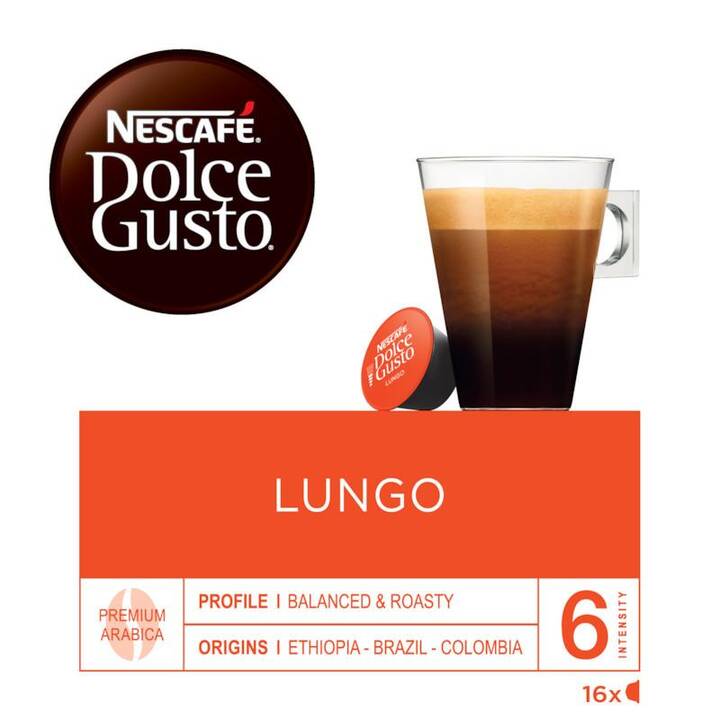 NESCAFÉ DOLCE GUSTO Kaffeekapseln Lungo (16 Stück)