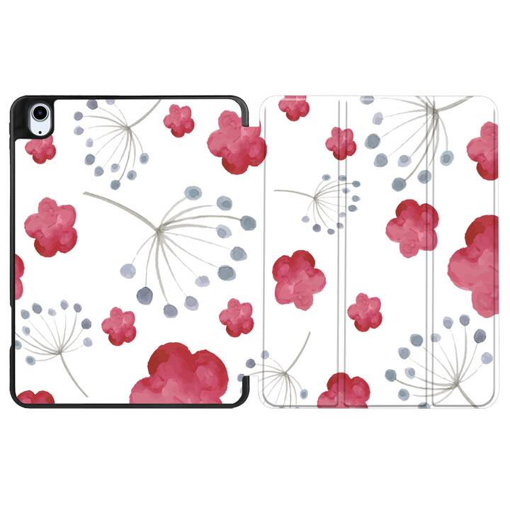 EG coque pour iPad Air 10.9" (2022) 5e génération - rose - fleurs