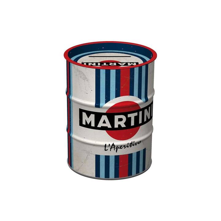 NOSTALGIC ART Salvadanaio Martini (Blu, Rosso, Bianco, Multicolore)