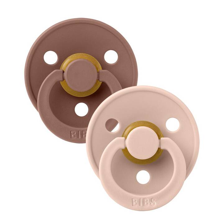 BIBS Tétines (Beige, Brun, Rose, 6 M - 12 M)