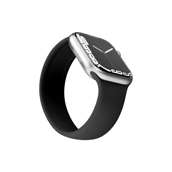 VONMÄHLEN Solo Loop Armband (Apple Watch Series 7 / Ultra / Series 2 / Series 5 / SE / Series 8 / Ultra 2 / Series 1 / Series 9 / Series 3 / Series 4 / Series 6, Schwarz)