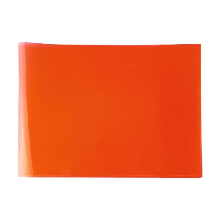 HERMA Protège-cahier Plus (Transparent, Rouge, A5, 1 pièce)