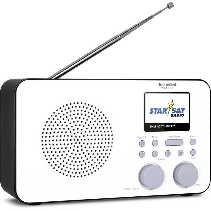 TECHNISAT Viola 2 C IR Internetradio (Schwarz, Weiss)