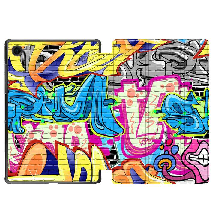 EG Hülle für Samsung Galaxy Tab A8 10.5" (2021) - Graffiti - bunt