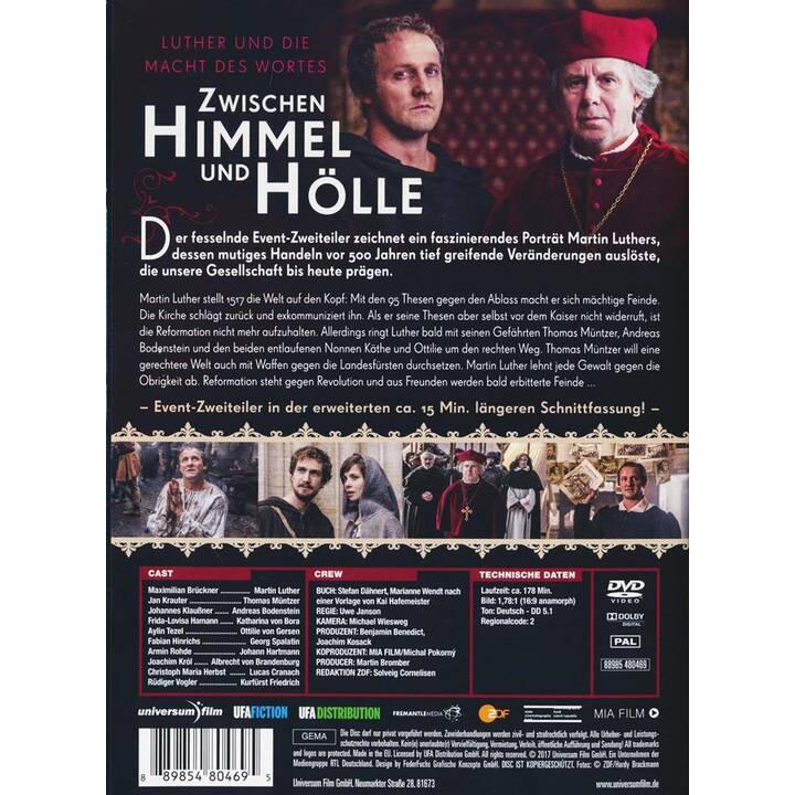 Zwischen Himmel und Hölle - Luther und die Macht des Wortes - Mini-Serie (DE)