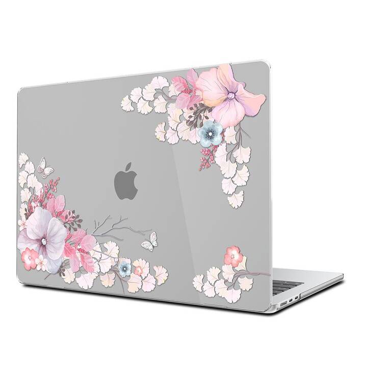 EG Hardcase (MacBook Air 13" M3 2024, Blumen, Rosa)