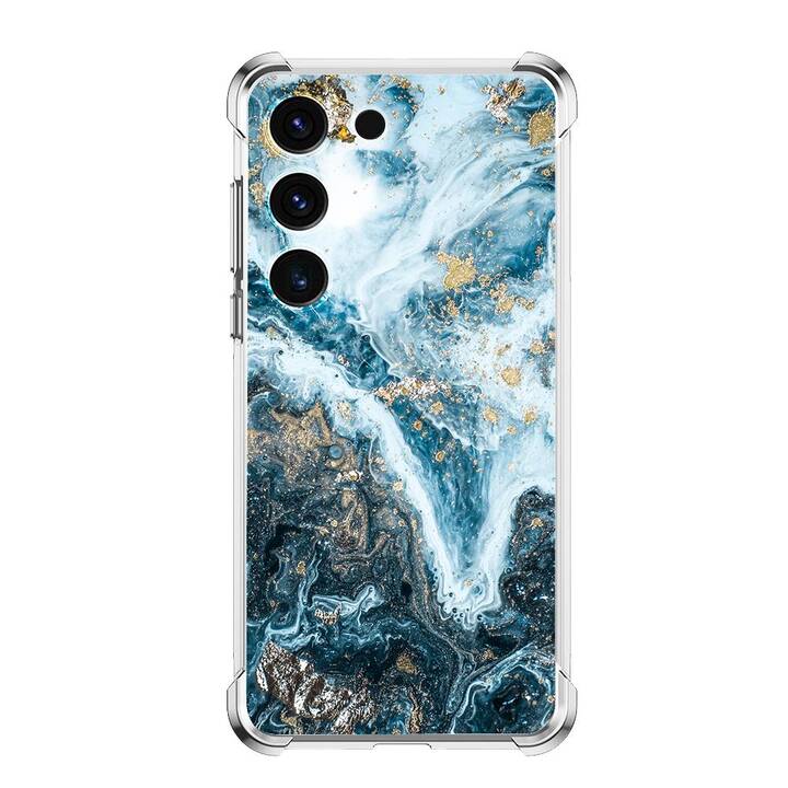 EG Backcover (Galaxy S23, Marmor, Blau)