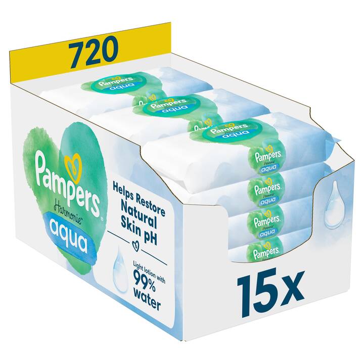 PAMPERS Harmonie Aqua (720 pièce)