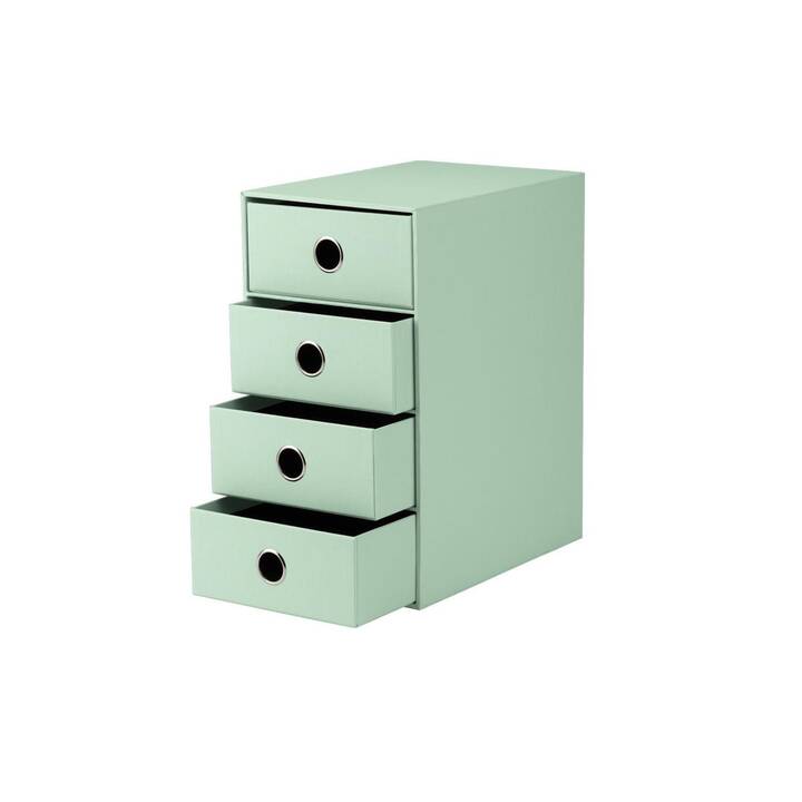 RÖSSLER PAPIER Büroschubladenbox S.O.H.O. (25 cm  x 18.0 cm  x 32 cm, Grün)