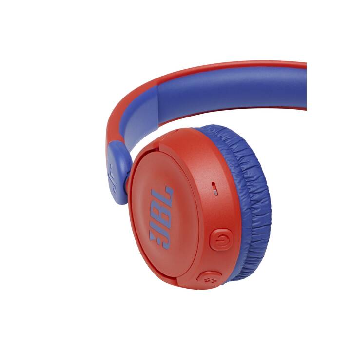JBL BY HARMAN Jr 310BT Casque d'écoute pour enfants (Bluetooth 5.0, Bleu, Rouge)