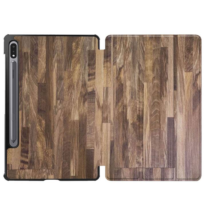 EG cover per Samsung Galaxy Tab S8 11" (2022) - marrone - legno