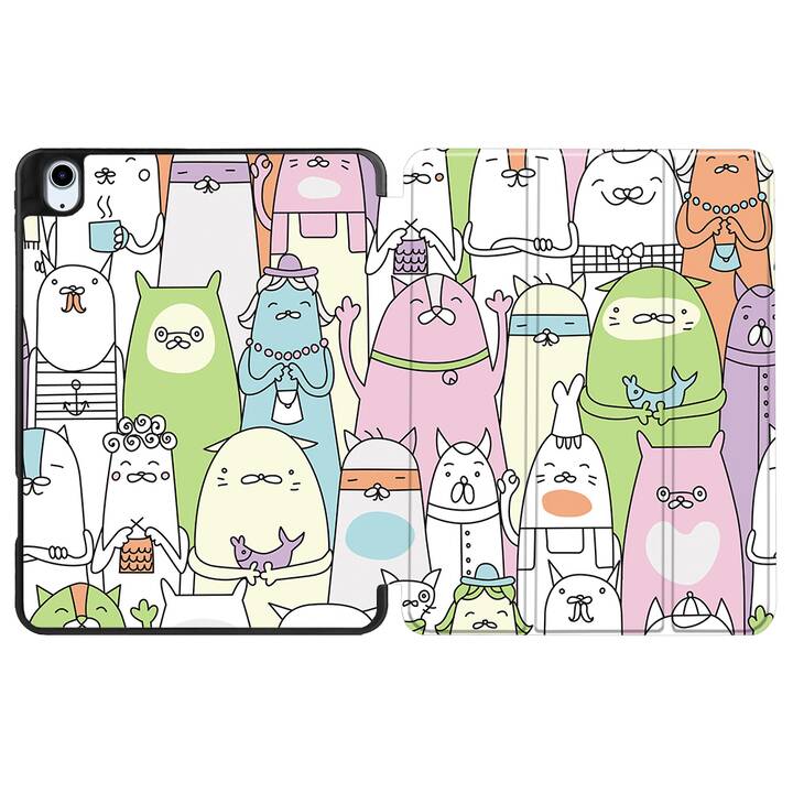 EG coque pour iPad Air 10.9" (2022) 5e génération - multicolore - dessin animé