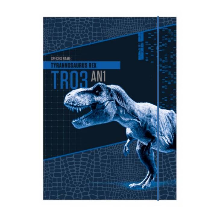 UNDERCOVER Cartellina con elastico Jurassic World (Nero, Blu, A4, 1 pezzo)