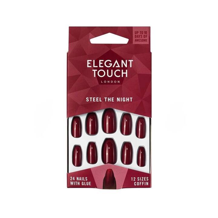 ELEGANT TOUCH Ongles artificiels Steel The Night (24 pièce)