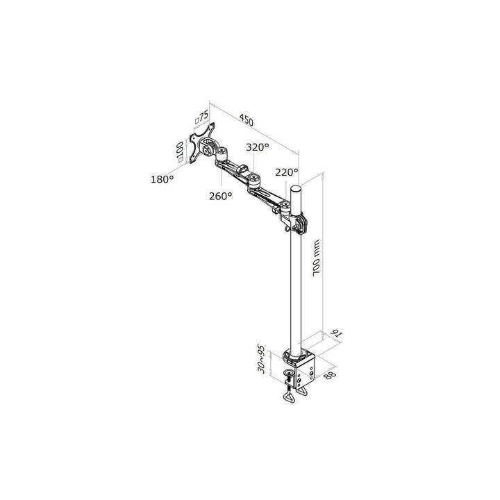 NEWSTAR Fissagio a tavola FPMA-D935POLE70 (30")