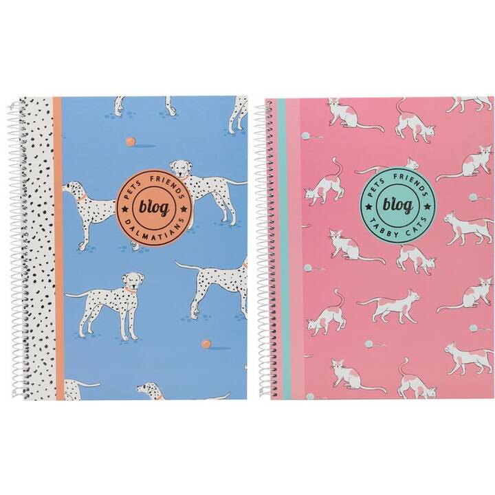 ANCOR Carnets Pet Friends (A5, Carreaux)