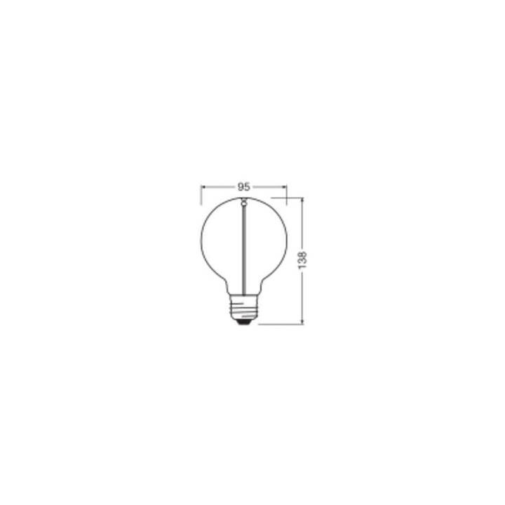 OSRAM Ampoule LED Vintage 1906 Classic A (E27, 2.2 W)