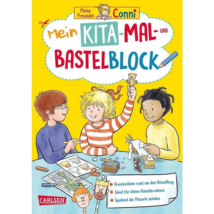 Conni Gelbe Reihe (Beschäftigungsbuch): Mein Kita-Mal- und Bastelblock