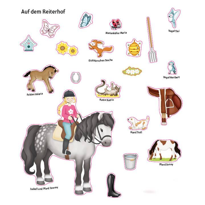 Das Hin-und-weg-Stickerbuch. Pferde und Ponys