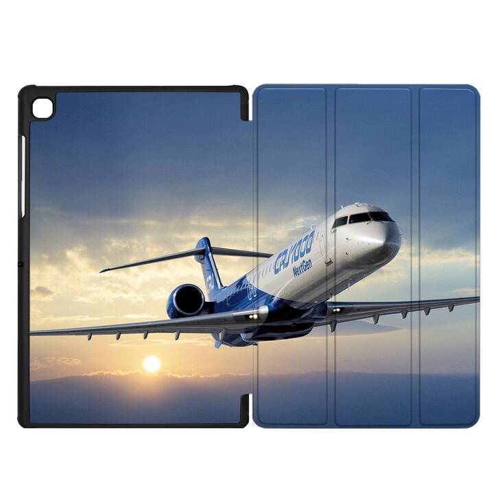 EG coque pour Samsung Galaxy Tab A7 Lite 8.7" (2021) - bleu - avion
