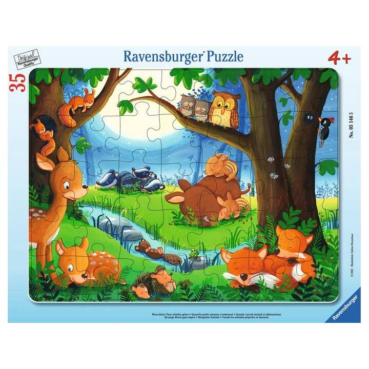 RAVENSBURGER Waldtiere Tiere Puzzle (35 x)