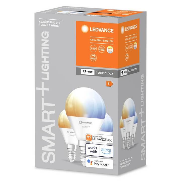 LEDVANCE Lampadina LED SMART+ WiFi Classic (E14, 4.9 W)